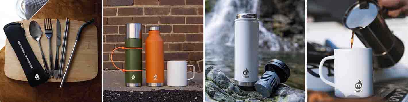 Mizu - Coffee Mug | 14 oz Stainless Mug | Vacuum Insulated | Stainless Midnight