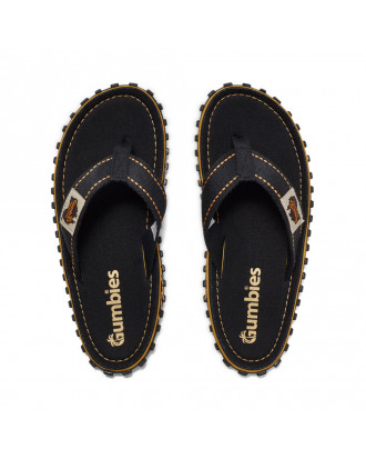 Gumbies Classic Black Islander flip-flops