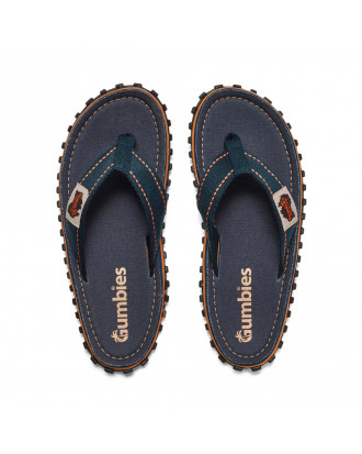 Gumbies Classic Navy Islander flip-flops