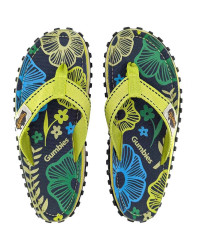 Gumbies Flip Flops sample Pistachio Flowers