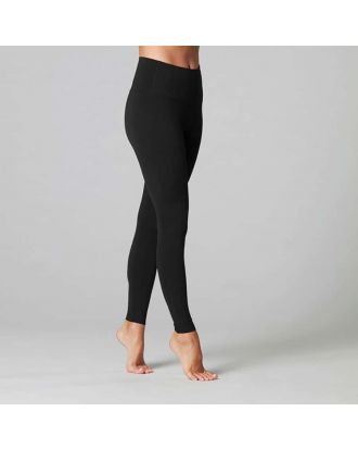 Buy Gaiam Women's High Rise Waist Yoga Pants - Performance Compression  Workout Leggings - Athletic Gym Tights, Rib Black Tap Shoe, Large at