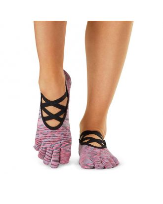 ToeSox Full Toe Bellarina Grip Socks – 5-Toe Design, Non-Slip Socks,  Natural Toe Movement, Pilates Socks, Yoga Socks, Toe Socks for Dance, Barre  & Ballet, Charcoal Grey, XSmall : : Clothing, Shoes